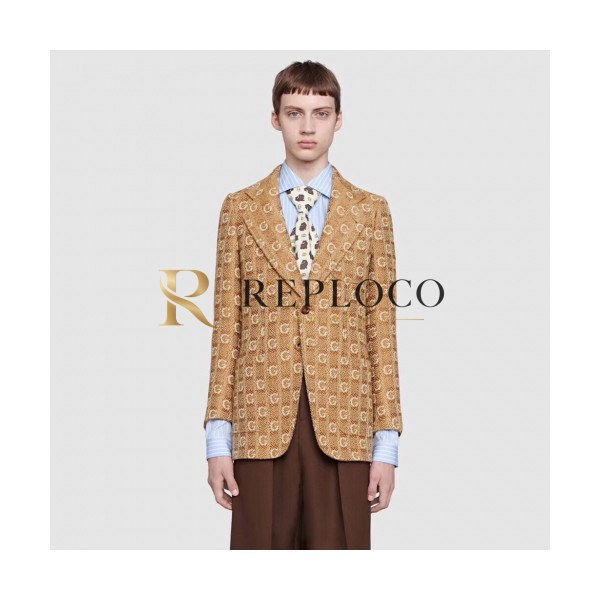 ✨Gucci 2019 Mm/Wm Logo Casual Suit Jacket - 구찌 2019 남자 로고 캐쥬얼 슈트자켓 Guc01391x.Size(s - l).카키
