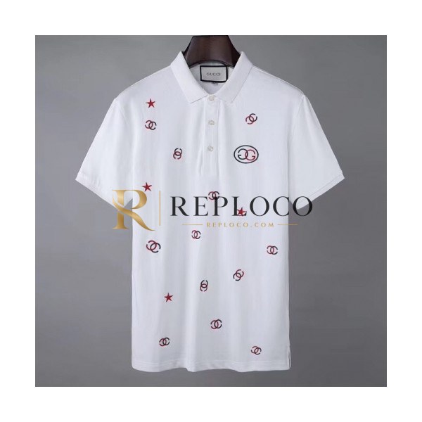 ✨[매장판]Gucci 2020 Mm/Wm Logo Cotton Short Sleeved Polo Tshirts - 구찌 2020 남/녀 로고 코튼 폴로 반팔티 Guc02856x.Size(m - 2xl).화이트