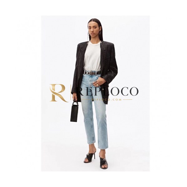 ✨Alexsander Wang Womens Classic Denim Pants - 알렉산더왕 2019 여성 로고 클래식 데님 팬츠 Alw0012x.Size(25 - 30).블루
