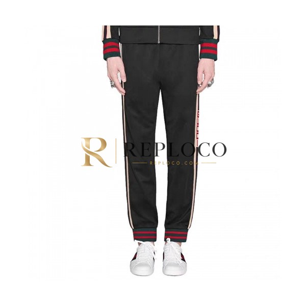 ✨[구찌]Gucci 2020 Mens Casual Initial Logo Training Pants - 구찌 2020 남성 캐쥬얼 이니셜 로고 트레이닝 팬츠 Guc02015x.Size(s - xl).블랙