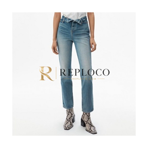 ✨Alexsander Wang Womens Logo Classic Denim Pants - 알렉산더왕 2020 여성 로고 클래식 데님 팬츠 Alw0071x.Size(26 - 29).블루