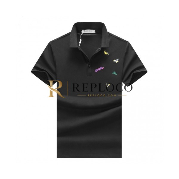 ✨[디올]Dior 2020 Mens Logo Polo Cotton Short Sleeved Tshirts - 디올 2020 남성 로고 폴로 코튼 반팔티 Dio0567x.Size(m - 3xl).블랙