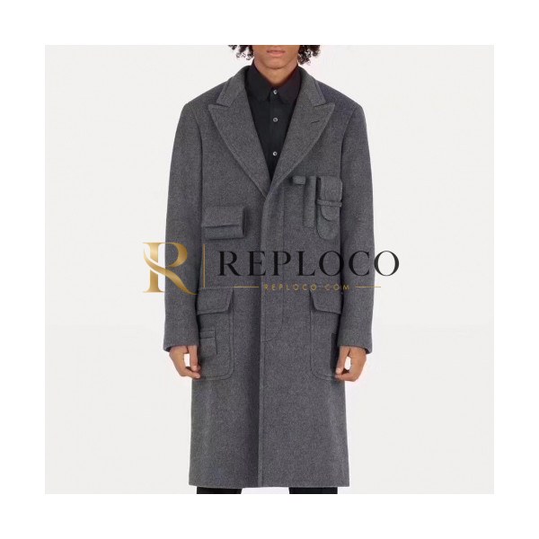 ✨[루이비통]Louis vuitton 2019 Mens Logo Cashmere Coat - 루이비통 2019 남성 로고 캐시미어 코트 Lou01510x.Size(m - 2xl).그레이