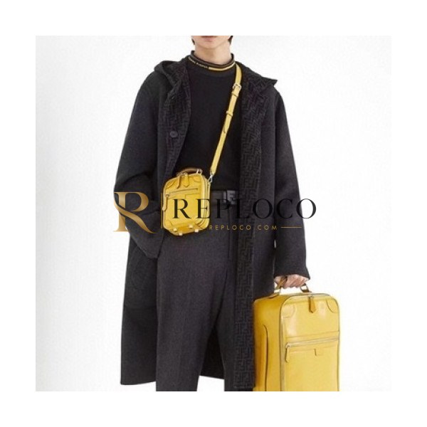 ✨Fendi Mens Casual Cashmere Coats Black - 펜디 2021 남성 캐쥬얼 캐시미어 코트 Fen01118x Size(m - 2xl) 블랙