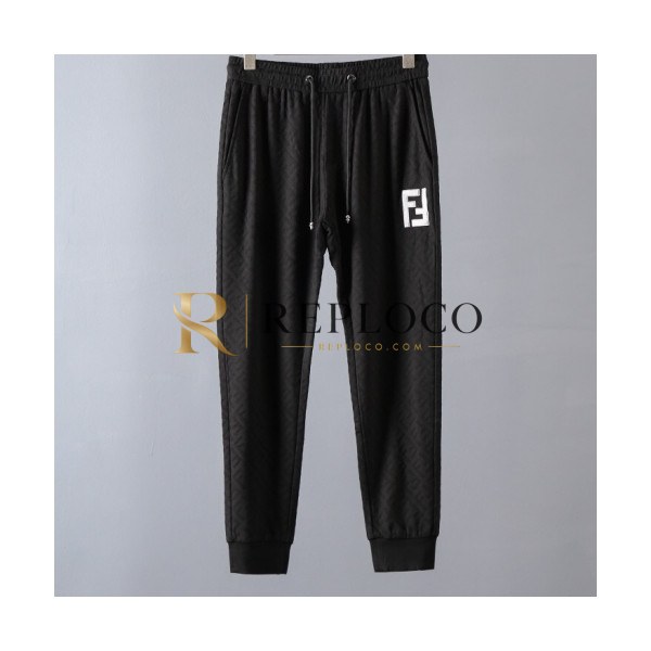 ✨[펜디]Fendi 2020 Mens Casual Initial Logo Casual Training Pants - 펜디 2020 남성 캐쥬얼 이니셜 로고 캐쥬얼 트레이닝 팬츠 Fen0537x.Size(m - 3xl).블랙