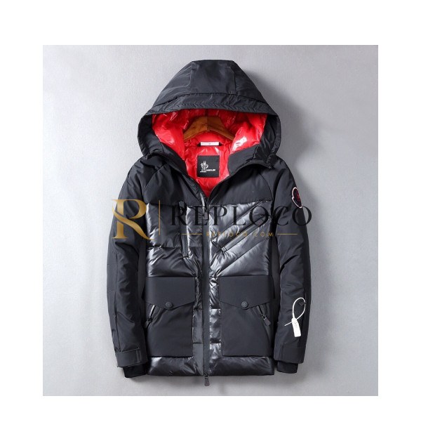 ✨Moncler 2019 Mens Patch Logo Modern Down Padding - 몽클레어 2019 남성 패치 로고 모던 다운패딩 Moc0733x.Size(m - 3xl).블랙