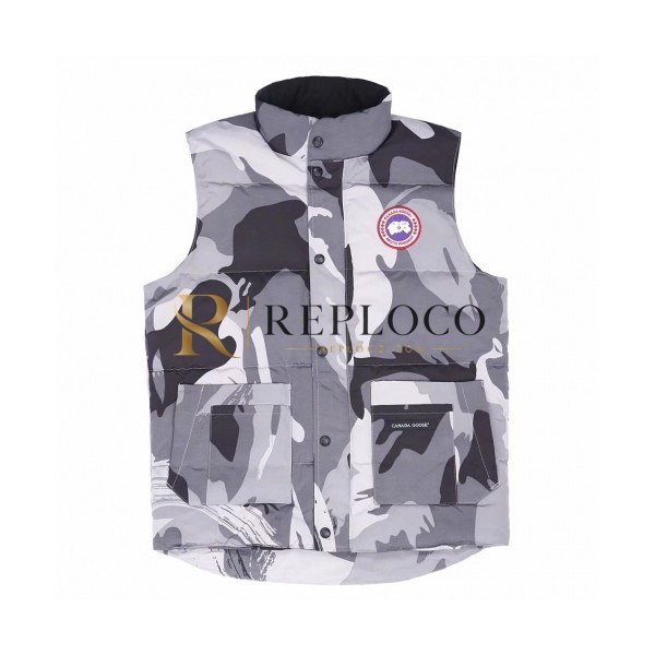 ✨Canada Goose 2019 Mm/Wm Logo Padding Vest - 캐나다구스 2019 남자 로고 베스트 패딩조끼 Can0125x.Size(2xs - 2xl).밀리터리그레이