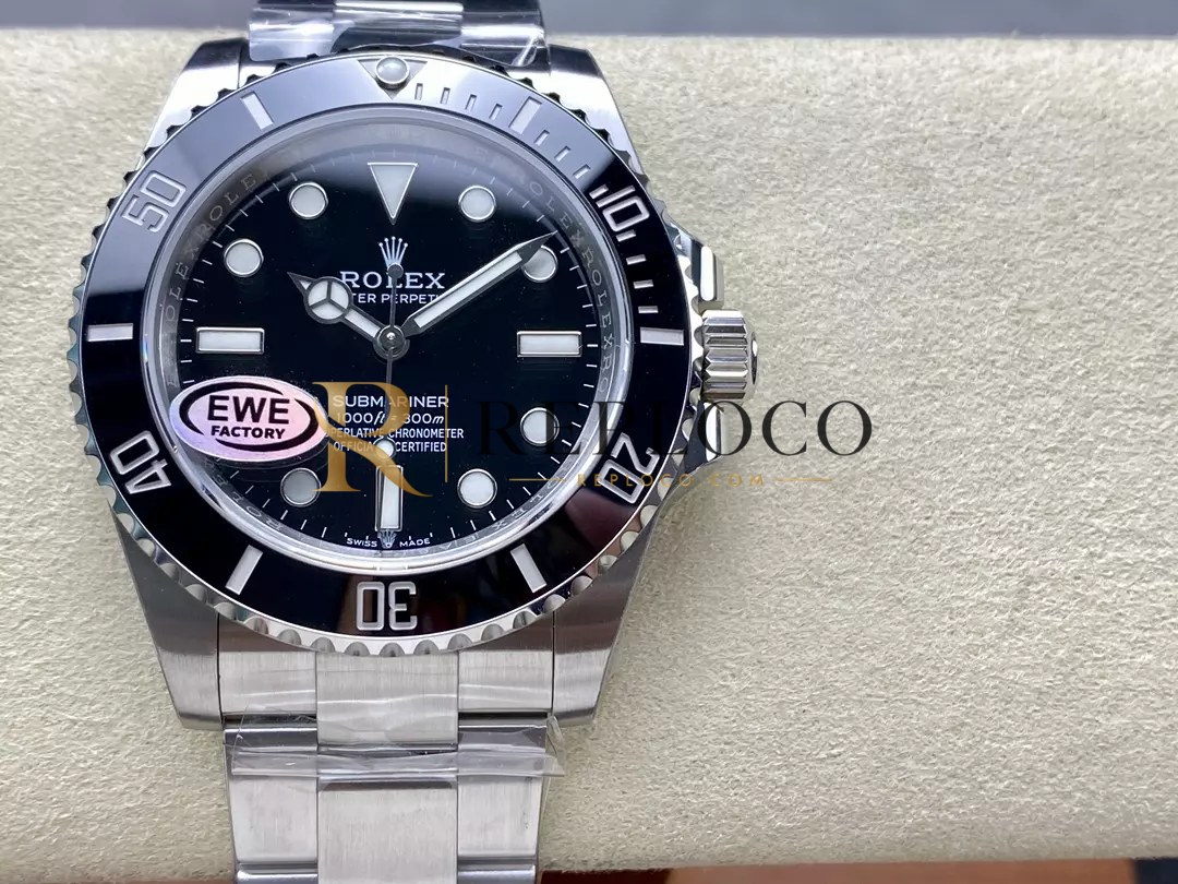 롤렉스 서브마리너 41mm 124060 노데이트 블랙 세라믹 EWEF 1:1 베스트 에디션 브레이슬릿 A3230