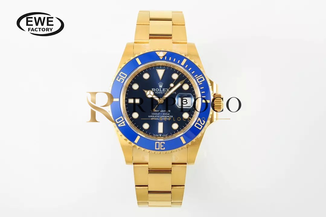 롤렉스 서브마리너 41mm 126618 LB 블루 세라믹 EWEF 1:1 베스트 에디션 YG 브레이슬릿 A3235