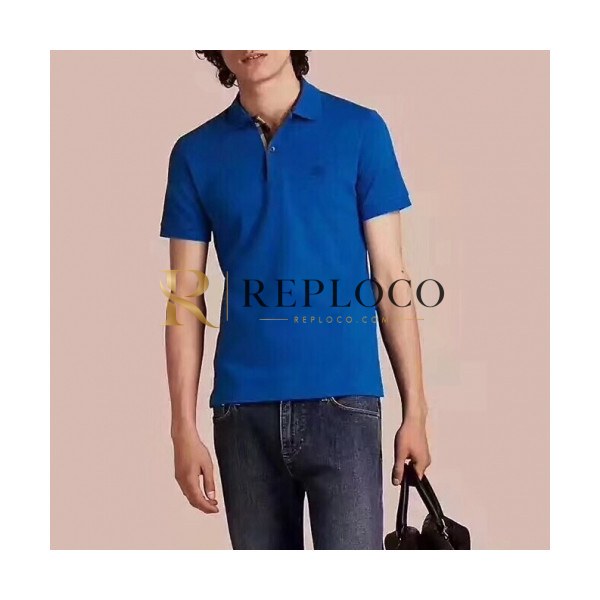 ✨[버버리]Burberry 2020 Mens Logo Cotton Polo Short Sleeved Tshirts - 버버리 2020 남성 로고 코튼 폴로 반팔티 Bur02307x.Size(m - 3xl).블루