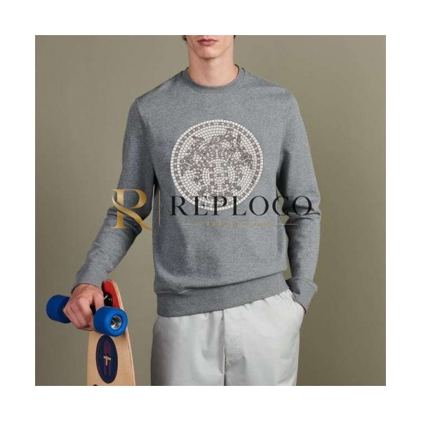 ✨[에르메스]Hermes 2020 Mens Crew-neck Casual Cotton Tshirts- 에르메스 2020 남성 크루넥 캐쥬얼 코튼 기모 긴팔티 Her0533x.Size(m - 3xl).그레이