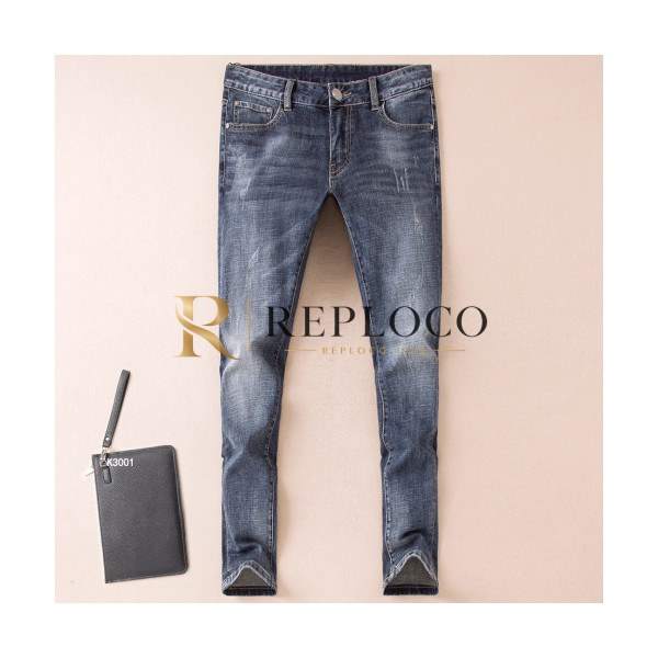 ✨Emporio Armani 2018 Mens Logo Slim Fit Denim Pants - 알마니 남성 로고 슬림핏 데님 팬츠 Arm0163x.Size(28 - 38).블루