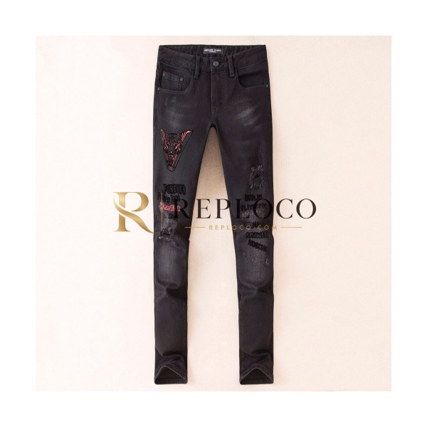 ✨Philipp plein 2019 Mens Denim Pants - 필립플레인 2019 남성 데님 팬츠 Phi0067x.Size(28 - 38).블랙