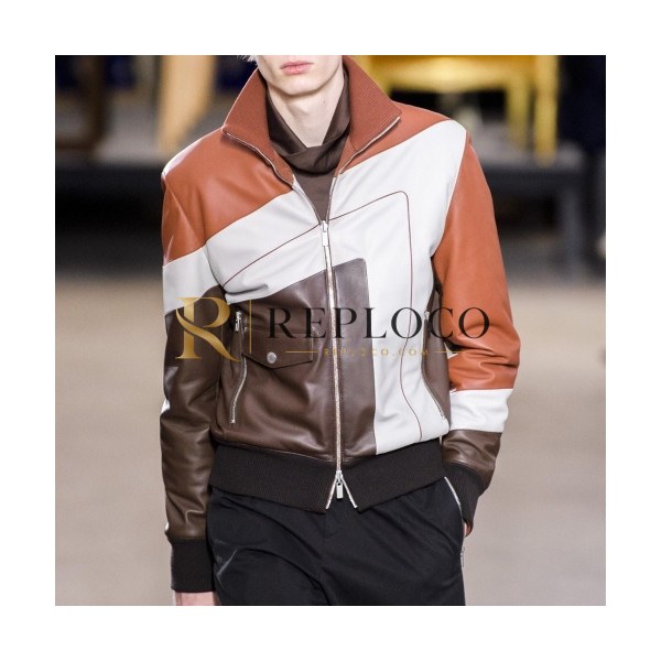 ✨Hermes Mens Leather Jacket - 에르메스 남성 가죽 자켓 - her373x