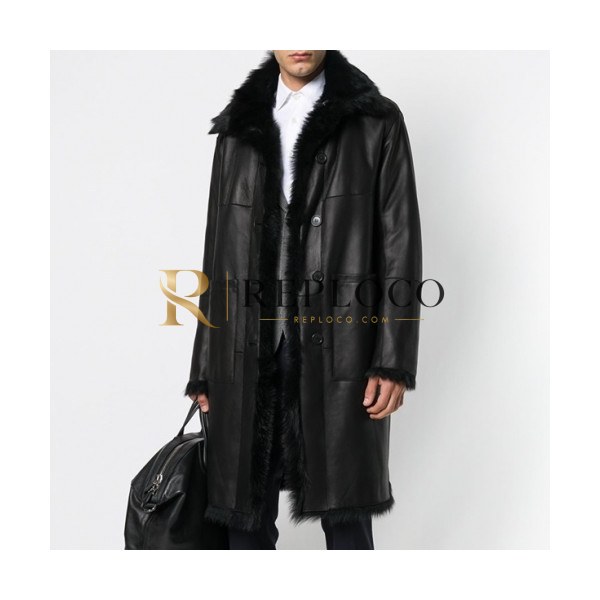 ✨Prada Mens Logo Casual Leather Jacket Black - 프라다 2021 남성 로고 캐쥬얼 가죽 자켓 Pra02511x Size(m - 3xl) 블랙