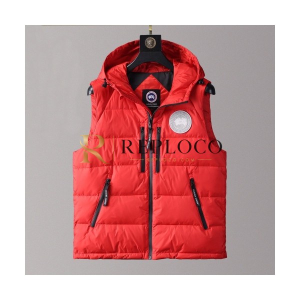✨Canada Goose 2020 Mens Logo Duck Down Padding Vest - 캐나다구스 2020 남성 로고 덕다운 패딩조끼 Can0353x.Size(m - 3xl).레드