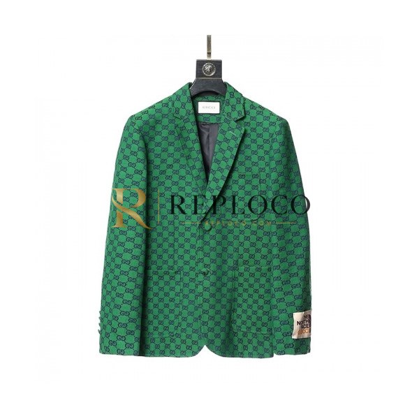 ✨Gucci Mens Casual Logo Suit Jackets Green - 구찌 2021 남성 캐쥬얼 로고 슈트 자켓 Guc04119x Size(m - 3xl) 그린
