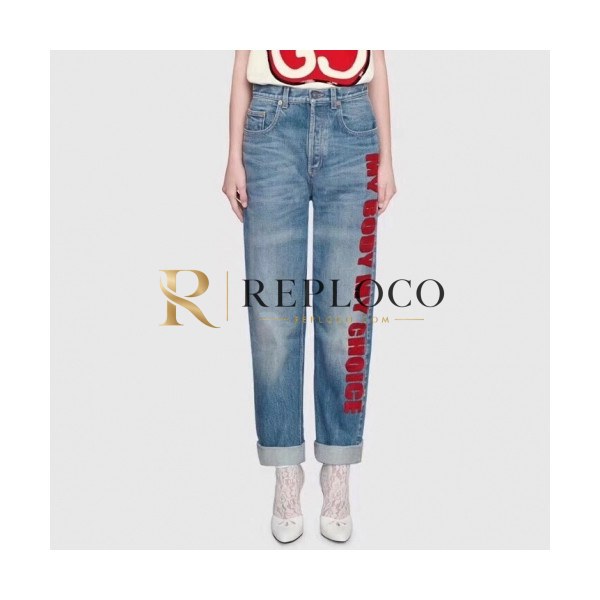 ✨Gucci Womens Trendoy Denim Pants - 구찌 여성 트렌디 데님 팬츠 - guc2016x
