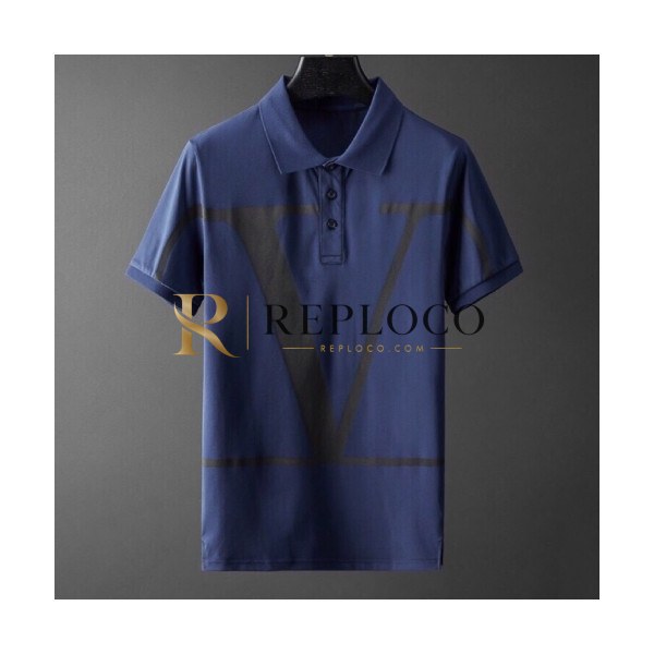 ✨[발렌티노]Valentino 2020 Mens Logo Short Sleeved Polo Tshirts - 발렌티노 2020 남성 로고 폴로 반팔티 Val0416x.Size(m - 2xl).네이비