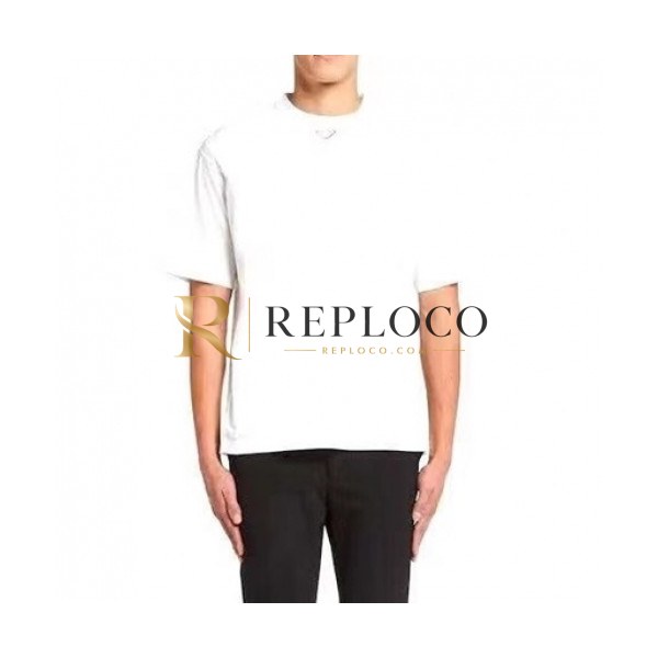 ✨Prada Mens Basic Logo Short Sleeved Tshirts White - 프라다 2021 남성 베이직 로고 폴로 반팔티 Pra02256x Size(s - xl) 화이트