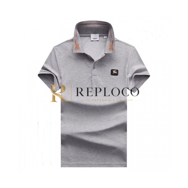 ✨[버버리]Burberry 2020 Mens Logo Cotton Polo Short Sleeved Tshirts - 버버리 2020 남성 로고 코튼 폴로 반팔티 Bur02424x.Size(m - 3xl).그레이
