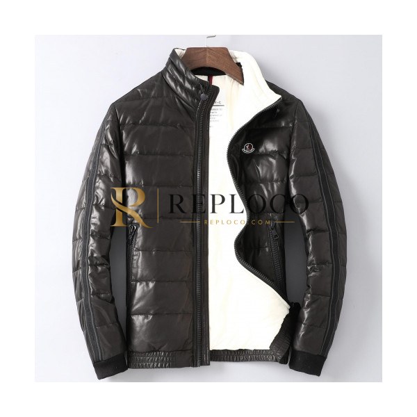 ✨Moncler 2020 Mens Goose Down Leather Jackets - 몽클레어 2020 남성 구스 다운 가죽 자켓 Moc01386x.Size(m - 3xl).블랙