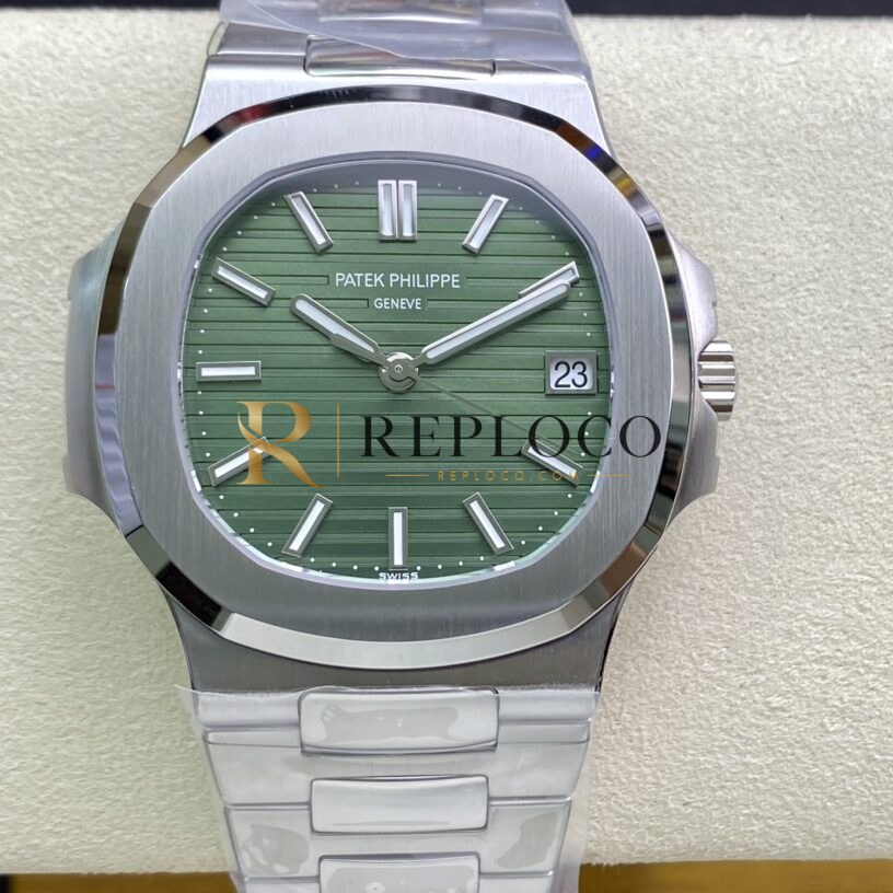 3K 공장 파텍 필립 나틸러스 5711 그린 다이얼 316L 스틸 브레이슬릿 324SC 무브먼트 40mm