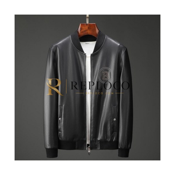 ✨[버버리]Burberry 2020 Mens Casual Leather Jackets - 버버리 2020 남성 캐쥬얼 가죽 자켓 Bur03096x.Size(m - 3xl).블랙