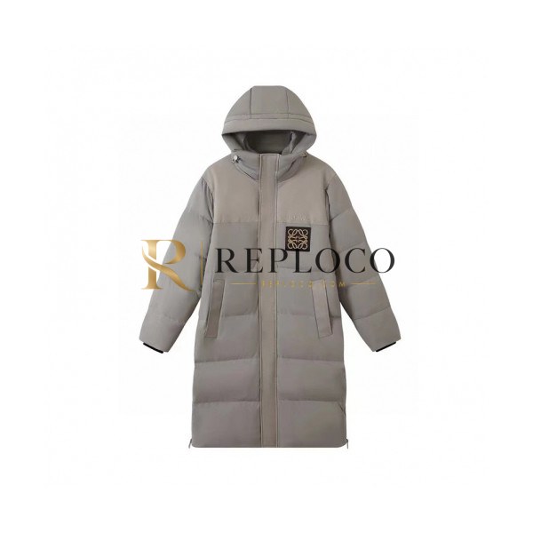 ✨Loewe Mens Logo Duck Down Padding Gray - 로에베 2021 남성 로고 덕다운 패딩 Loe0532x Size(m - 3xl) 그레이