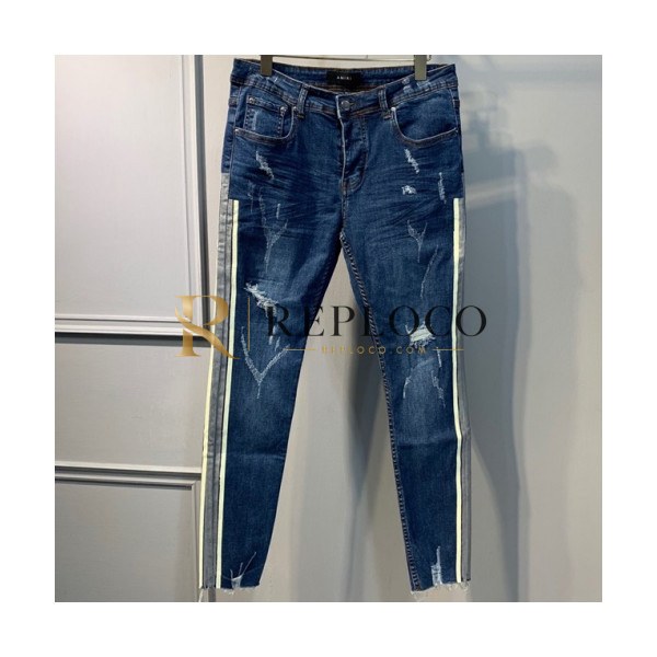 ✨Amiri 2019 Mens Denim Slim Fit Pants - 아미리 신상 남성 슬림핏 데님 팬츠 Ami0035x.Size(29 - 40).블루
