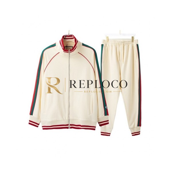 ✨Gucci Mens Logo Casual Training Clothes Ivory - 구찌 2021 남성 로고 캐쥬얼 트레이닝복 Guc04441x Size(xs - l) 아이보리