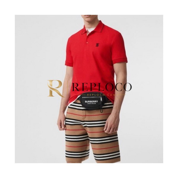 ✨[버버리]Burberry 2020 Mens Logo Cotton Polo Short Sleeved Tshirts - 버버리 2020 남성 로고 코튼 폴로 반팔티 Bur02252x.Size(s - 2xl).레드