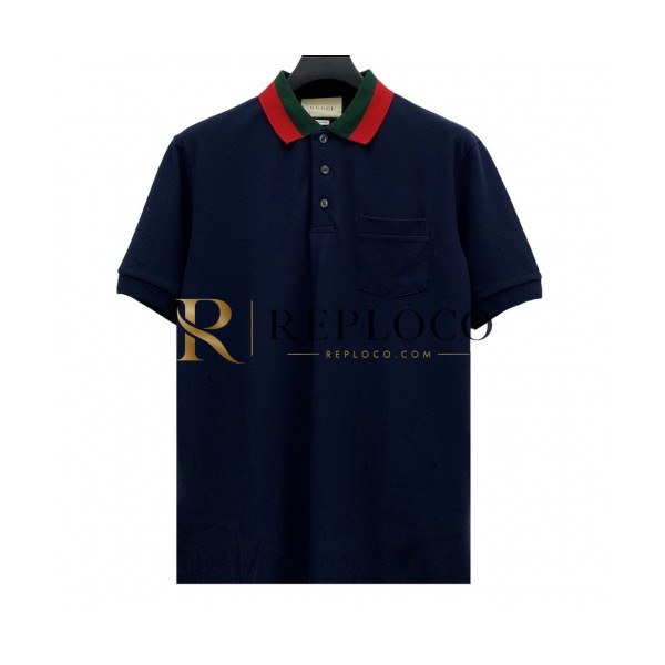 ✨[매장판]Gucci 2020 Mens Logo Cotton Short Sleeved Polo Tshirts - 구찌 2020 남성 로고 코튼 폴로 반팔티 Guc02728x.Size(xs - l).네이비