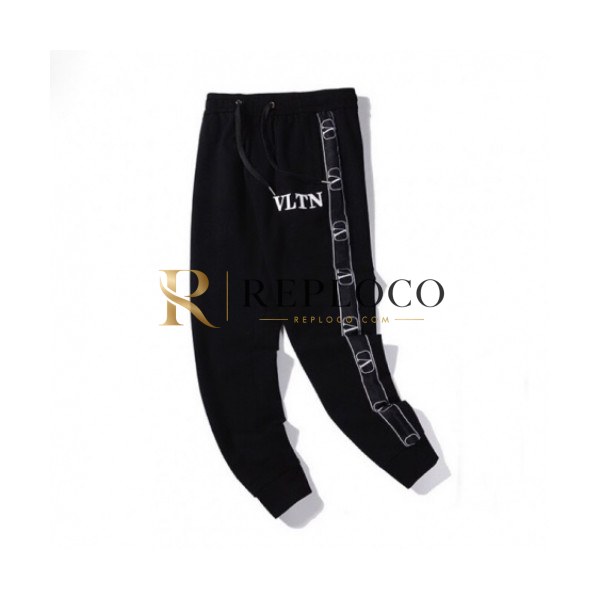 ✨Valentino 2020 Mens Logo Casual Cotton Training Pants - 발렌티노 2020 남성 로고 캐쥬얼 코튼 트레이닝 팬츠 Val0381x.Size(m - 2xl).블랙