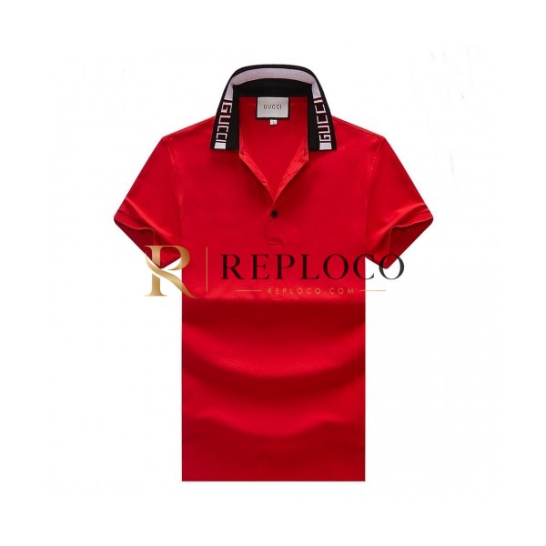 ✨[매장판]Gucci 2020 Mens Logo Cotton Polo Short Sleeved Tshirts - 구찌 2020 남성 로고 폴로 코튼 반팔티 Guc02447x.Size(m - 3xl).레드