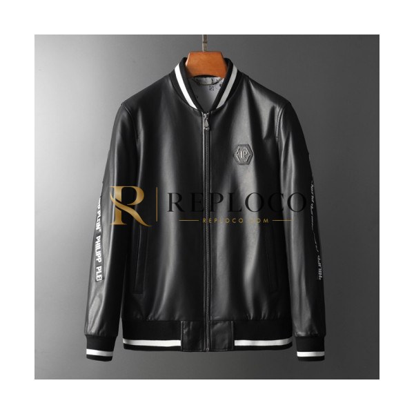 ✨[미러급]Philipp plein 2019 Mens Leather Jacket - 필립플레인 2019 남성 레더 자켓 Phi0066x.Size(m - 3xl).블랙