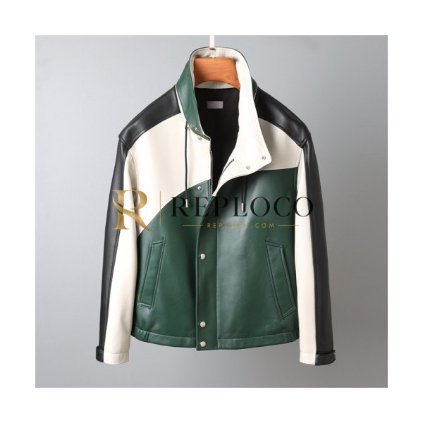 ✨Dior 2020 Mens Logo Modern Leather Jacket - 디올 2020 남성 모던 가죽 자켓 Dio0896x.Size(m - 3xl).그린