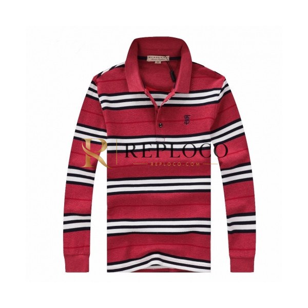 ✨[버버리]Burberry 2020 Mens Logo Casual Cotton Polo Tshirts - 버버리 2020 남성 로고 캐쥬얼 코튼 폴로 맨투맨 Bur02226x.Size(m - 3xl).레드