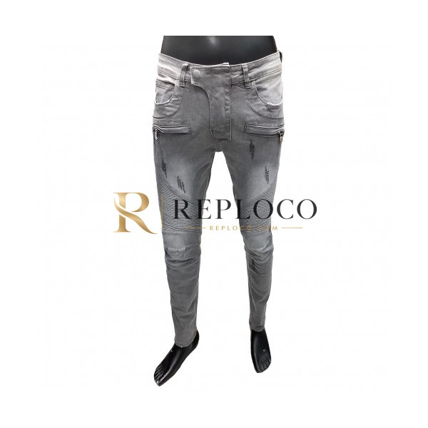✨Balmain 2020 Mens Trendy Denim Jeans - 발망 2020 남성 트렌디 데님 청바지 Bam0090x.Size(29 - 40).그레이