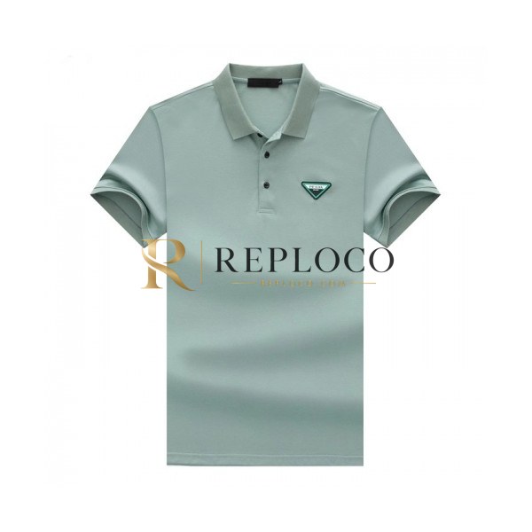✨Prada Mens Basic Logo Short Sleeved Tshirts Mint - 프라다 2021 남성 베이직 로고 폴로 반팔티 Pra02334x Size(m - 3xl) 민트