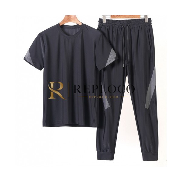 ✨[알마니]Emporio Armani 2020 Mens Casual Silket Training Short Sleeved Clothes&Pants - 알마니 2020 남성 캐쥬얼 실켓 반팔트레이닝복&팬츠 Arm0690x.Size(m - 3xl).블랙