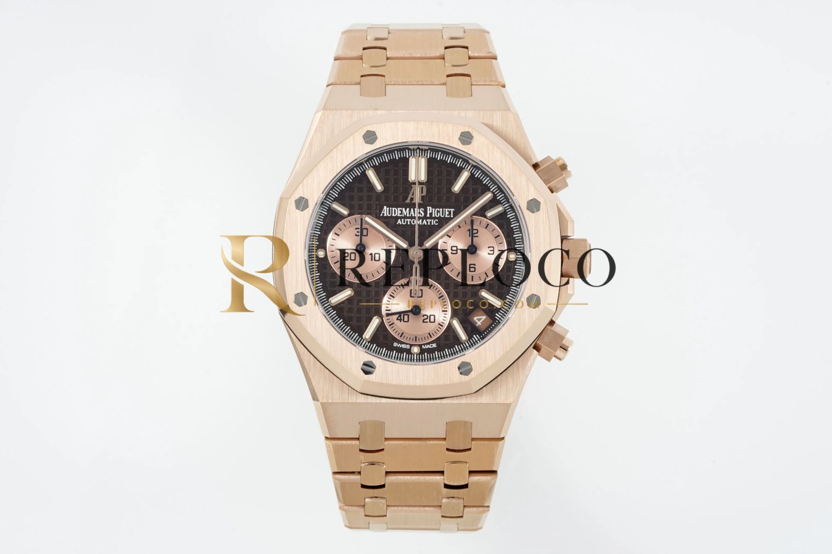 AP 로열 오크 크로노 26240 RG DDF 1:1 베스트 에디션 브라운/RG 다이얼 RG 브레이슬릿 DD4401 슈퍼 클론 무브먼트 (SW 다이얼)