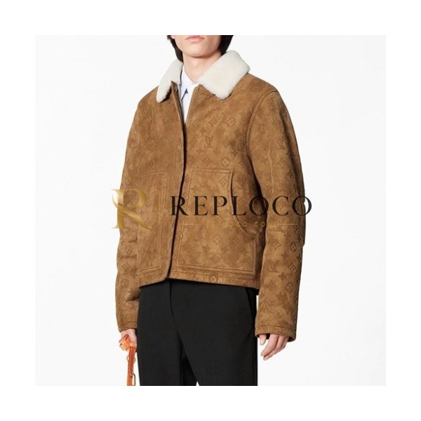 ✨[루이비통]Louis vuitton 2020 Mens Logo Leather Jackets - 루이비통 2020 남성 로고 가죽 자켓 Lou02309x.Size(m - 3xl).카멜