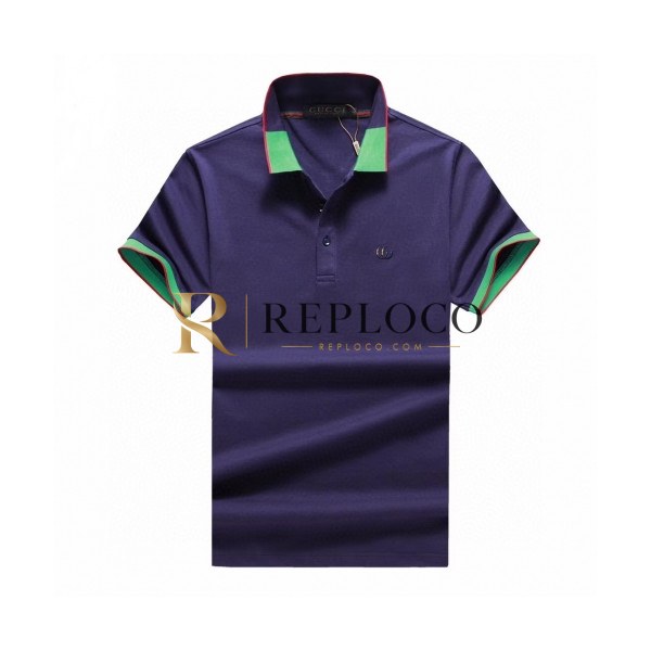 ✨[매장판]Gucci 2020 Mens Logo Cotton Short Sleeved Polo Tshirts - 구찌 2020 남성 로고 코튼 폴로 반팔티 Guc02383x.Size(m - 3xl).네이비