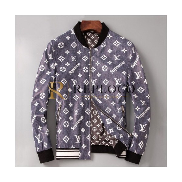 ✨Louis vuitton 2019 Mens Initial Logo Leather Jacket - 루이비통 2019 남성 이니셜 로고 가죽 자켓 Lou01233x.Size(m - 3xl).그레이