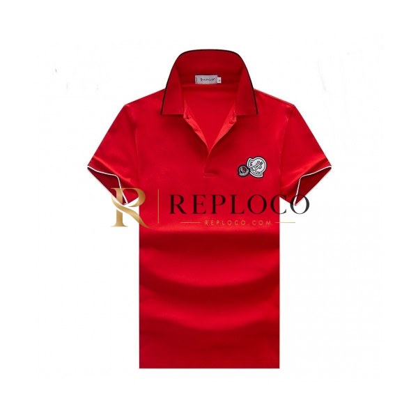 ✨[매장판]Moncler 2020 Mens Logo Cotton Short Sleeved Polo Tshirts - 몽클레어 2020 남성 로고 코튼 폴로 반팔티 Moc01580x.Size(m - 3xl).레드