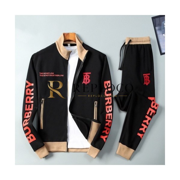 ✨[버버리]Burberry 2020 Mens Logo Casual Silket Training Clothes&Pants - 버버리 2020 남성 로고 캐쥬얼 실켓 트레이닝복&팬츠 Bur01985x.Size(m - 3xl).블랙