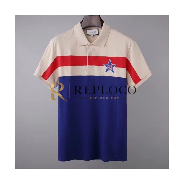 ✨[매장판]Gucci 2020 Mens Logo Short Sleeved Polo Tshirts - 구찌 2020 남성 로고 폴로 반팔티 Guc02918x.Size(m - 2xl).블루