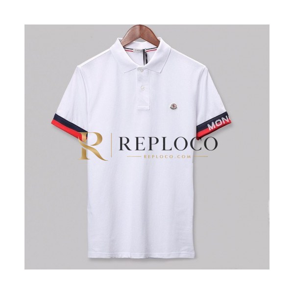 ✨[매장판]Moncler 2020 Mens Logo Cotton Short Sleeved Polo Tshirts - 몽클레어 2020 남성 로고 코튼 폴로 반팔티 Moc01504x.Size(s - 2xl).화이트