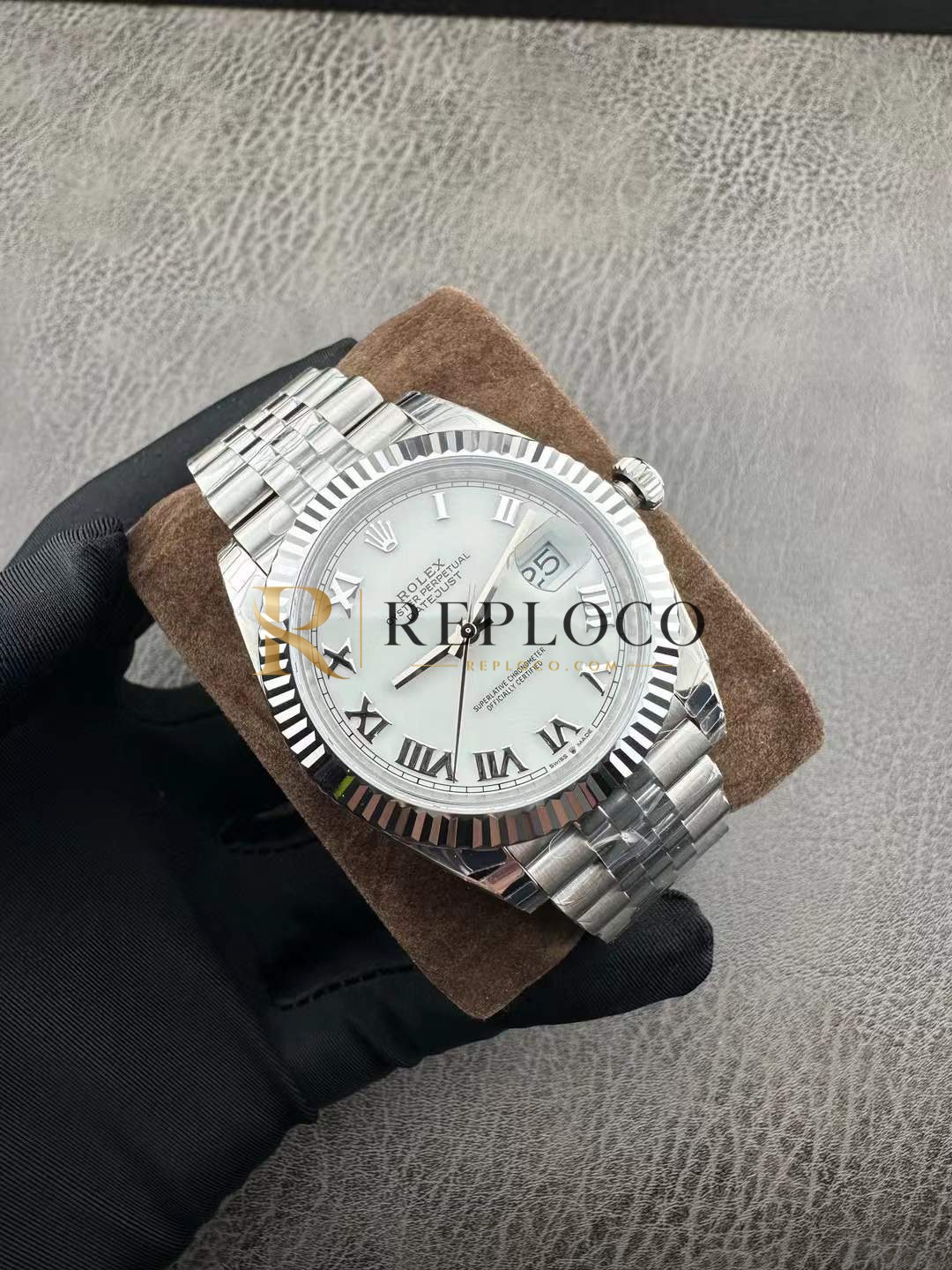 VS 공장 롤렉스 데이트저스트 41mm 126334 화이트 로만 다이얼 쥬빌리 브레이슬릿 1:1 슈퍼클론 DD3235 무브먼트 - 이미지 5